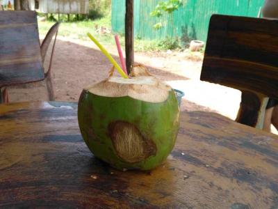 Une petite désaltération à la noix de coco